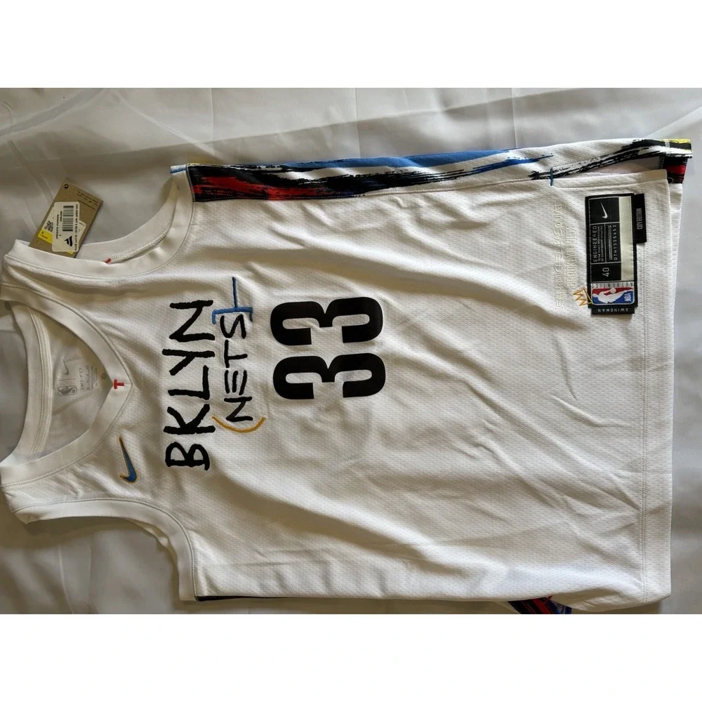 New Nike Nicolas Claxton Brooklyn Nets Nike City Edition Size Small Swingman
